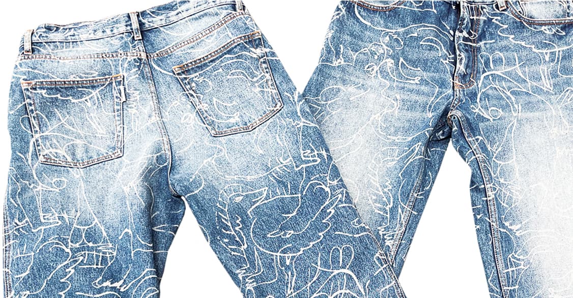 Impression laser textile